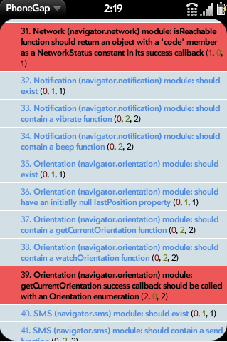 Palm test results - part 2 Palm - part 2