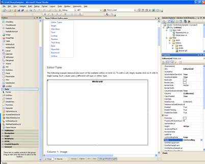 Nitobi Grid in ASP.NET