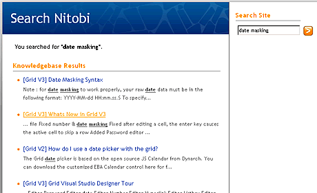 Improved site searching